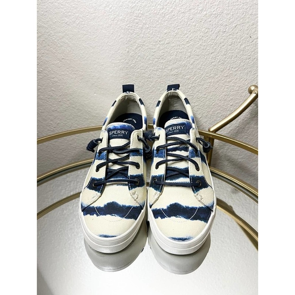 Sperry Navy Tie-Dye Slide On Size 7.5